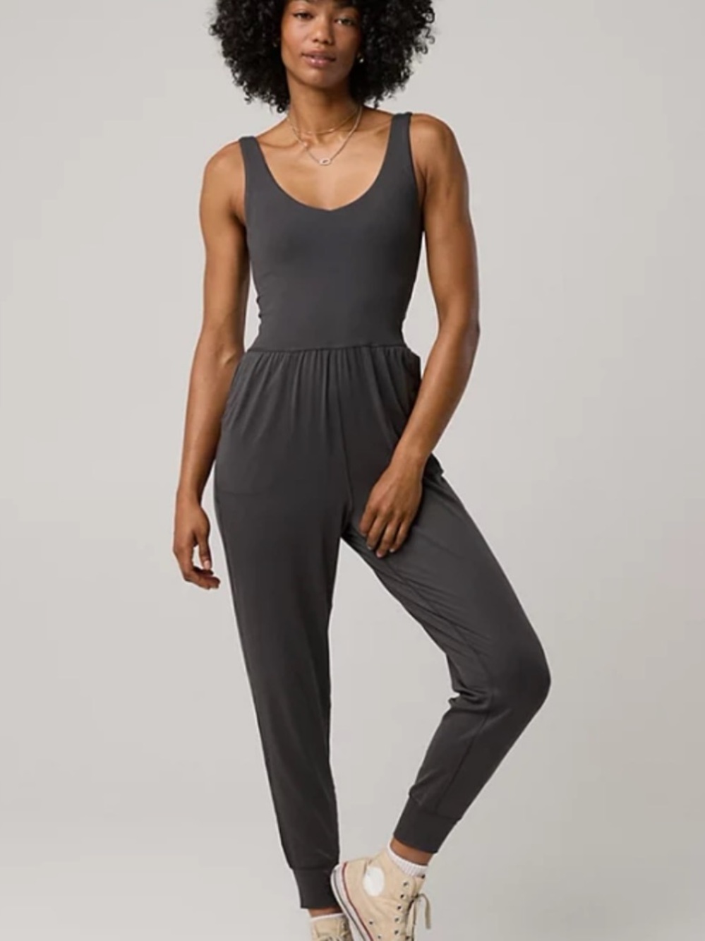 OFFLINE by Aerie The Hugger Jumpsuit dark gray 39691